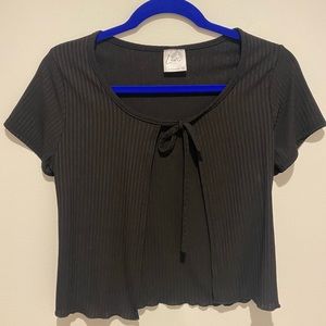 Livi By Olivia Rae Black Tie CropTop